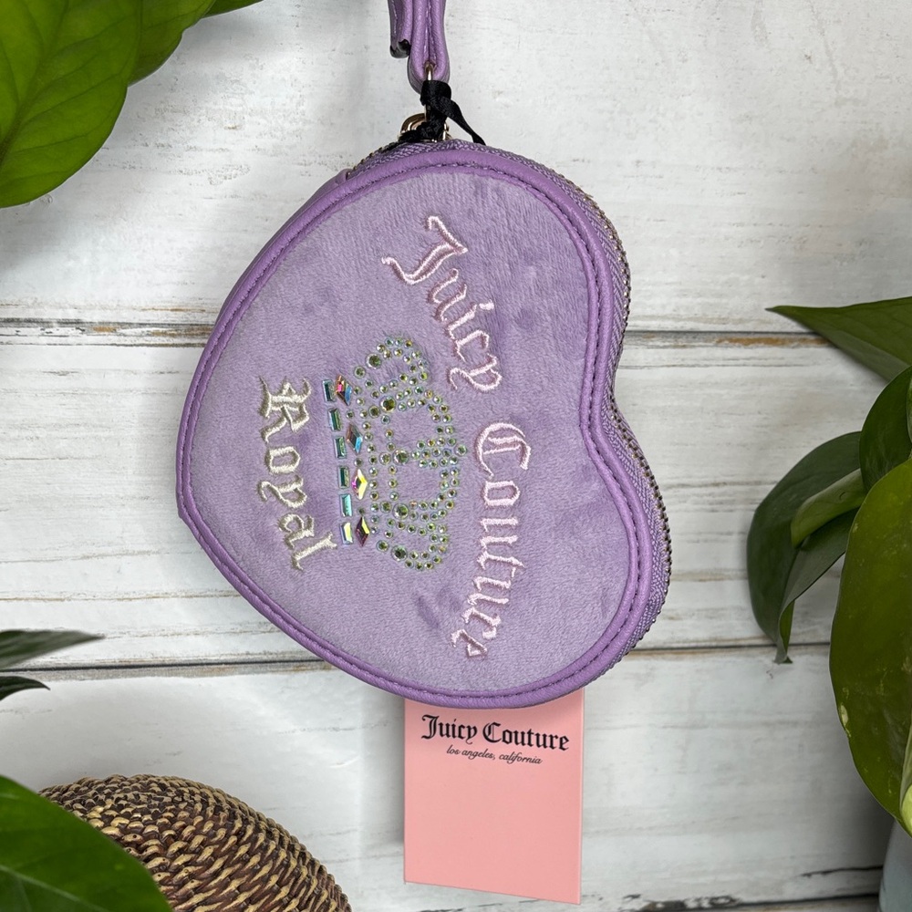 Juicy Couture Lavender Heart Pouch